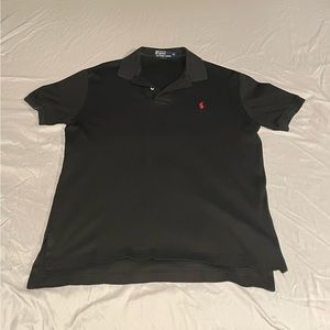Men’s Polo Ralph Lauren Black Short Sleeve Collared Shirt - Medium